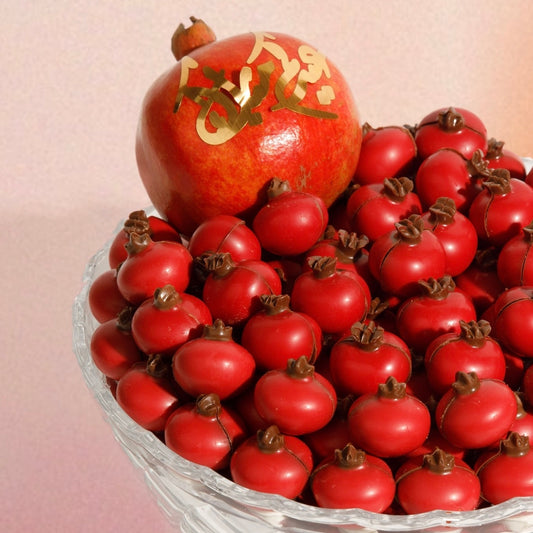 Glass pomegranate