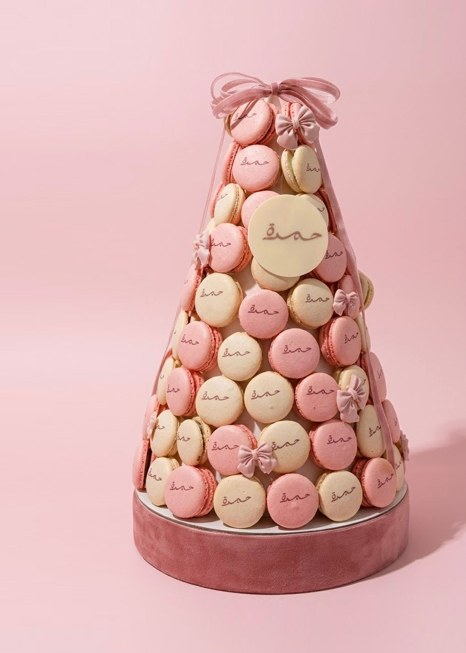 Macarons tower 100 pieces