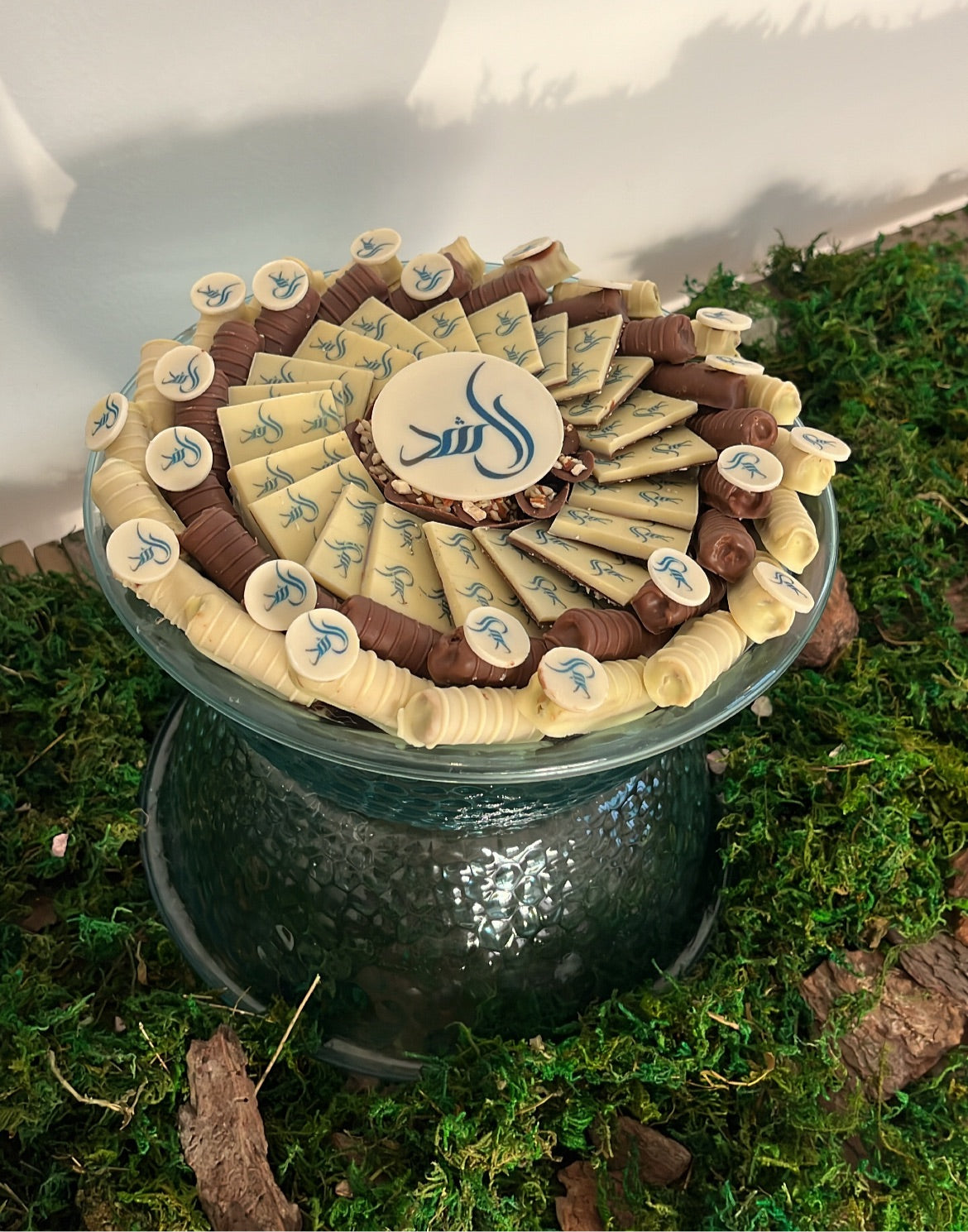 Wafer cracked Blue bowl