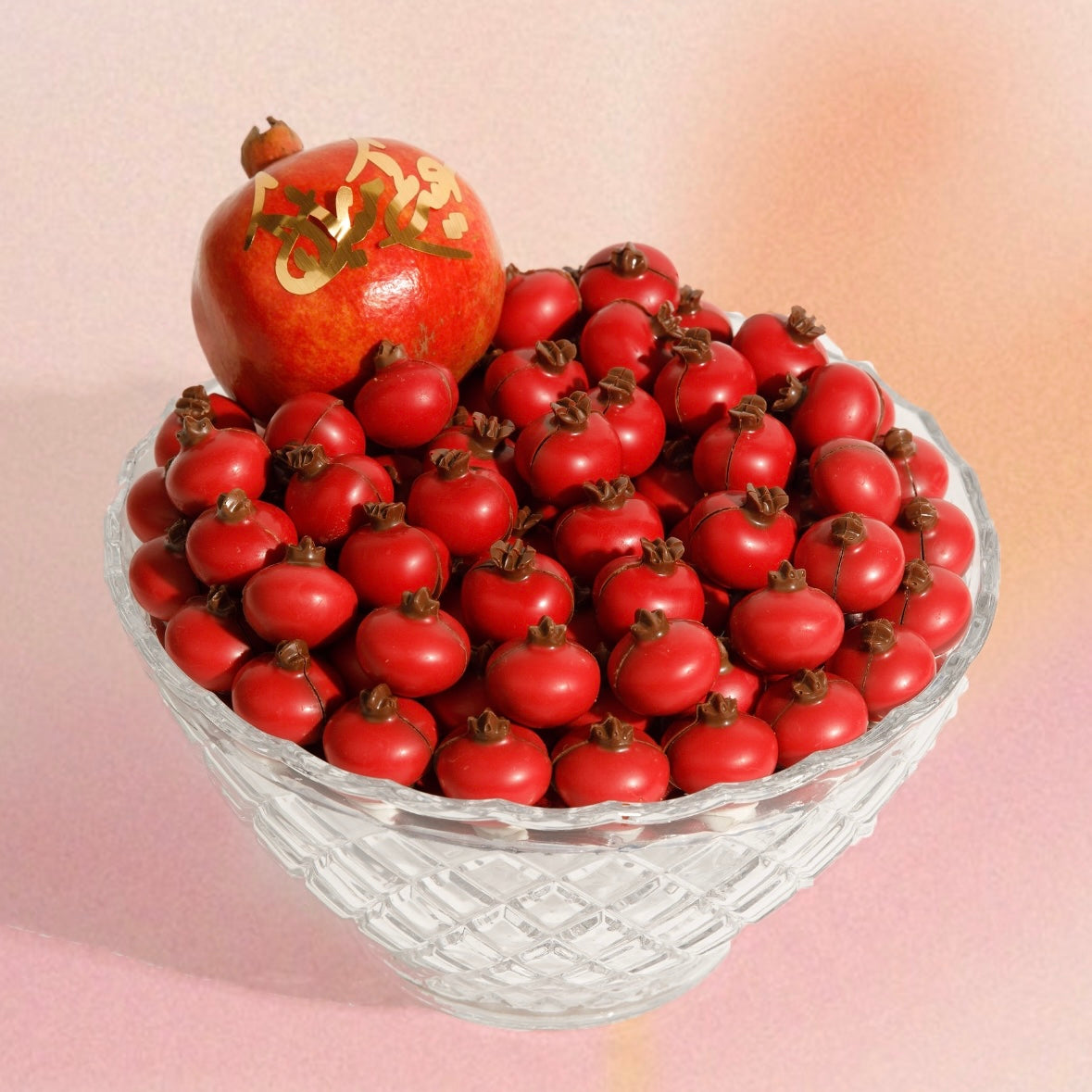 Glass pomegranate